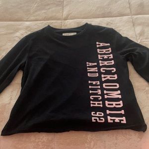 Abercrombie Kids Long Sleeve Logo sits above waist worn 1x excellent condition